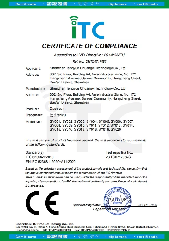 CE Certificate