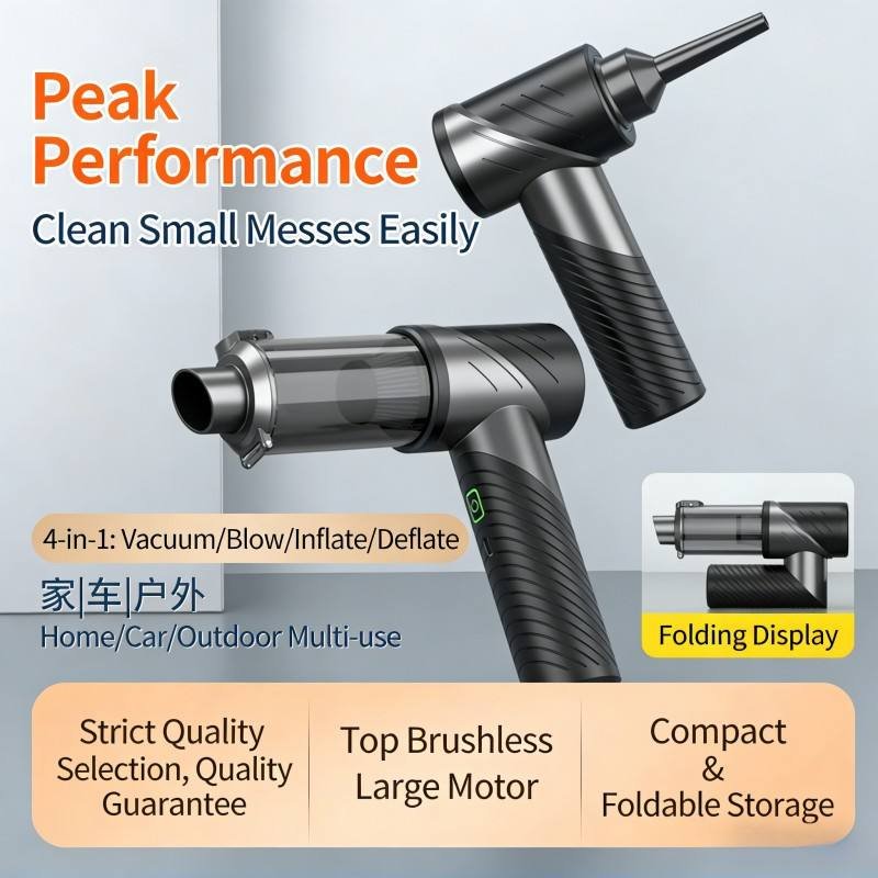 Foldable 4-in-1 vacuum